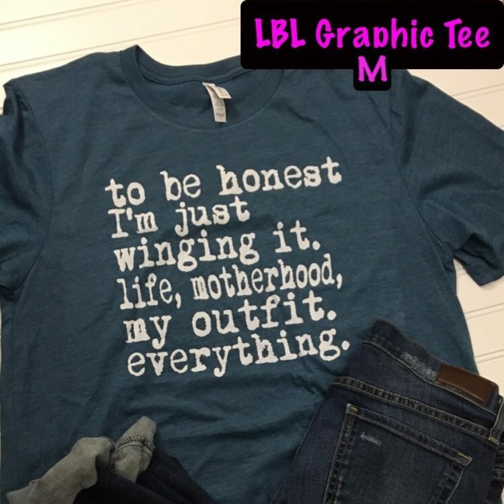Medium Just Winging It Graphic Tee - Brand new!!